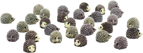 X Hot Popcorn 30 Pcs Mini Hedgehog Figurines - Miniature Moss Landscape DIY Garden Decor