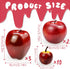 15 (5pcs Red+10pcs Pcs Artificial Apples, Fake Red Apples Fruits Simulation Realistic Fake Apple Prop Decorative Dining