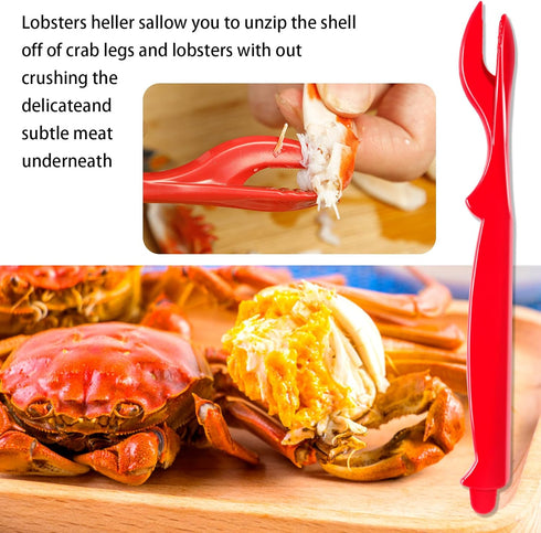 ALDMIO 20Pcs Crab Legs Crackers, Crackers Picks Tools Crab Cracker and Tools for Lobster Crayfish, Easy Opener