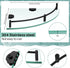 2 2-tier 9.25 Inches Crowye Pcs Corner Shower Shelf Glass Corner Shelf Stainless Steel Wall Mounted Bathroom Organizer