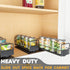 7.7" x10.8 x4 2 1-Tier SpaceAid Pull Out Spice Rack Organizer for Cabinet, Heavy Duty Slide Out Seasoning Kitchen