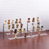 Acrylic Riser Shelf 4 Tier Clear Display Stand for Collectibles, Cupcakes, Perfumes, 9 x 8.3 x 6.8 in (Small, 2 Pack)
