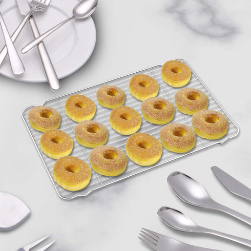 Cooling Rack Set of 3 - Zacfton Stainless Steel Wire Racks for Baking, Cooking, Roasting, 15” x 11”