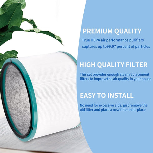 Replacement HEPA Filter Compatible with Desk Purifier Pure Cool Link DP01 DP03 HP00 HP01 HP02 HP03,Compatible with Part 968125-03