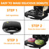 Donut Maker, Doughnut Machine, Bake 2 Donuts, Double-sided Heating, Non-stick Surface, Perfect for Breakfast, Easy to