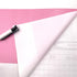 LovingWay 14.7 feet Wallpaper Roll - Two-Tone Drawer Liner, Self-Adhesive Corner Shelving Paper - Pink White Stripes