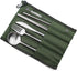 Reusable Travel Utensils Set - 7 Pieces Portable 18/10 Stainless Steel, Includes Knife, Fork, Spoon, Chopsticks,