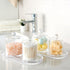 SheeChung Clear Acrylic Vanity Tray, 2 Pack, 9.65 in x 4.5 in x 0.79 in, Sturdy Countertop Sink Tray Dispenser