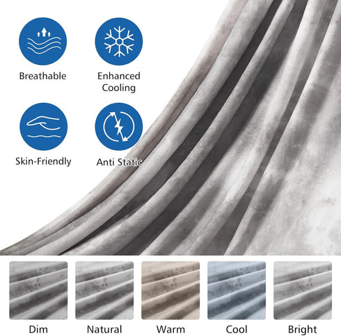 EMME (60"x80"), 0.5 Summer Cooling Blanket Twin Size Q-Max Cooling Blankets for Hot Sleepers, Ice Blanket for Nights