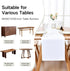 48 Inches 12X48 Inch Farmhouse White Table Runner Dining Table Runners Long Coffee Table Runner for Dresser Living Room