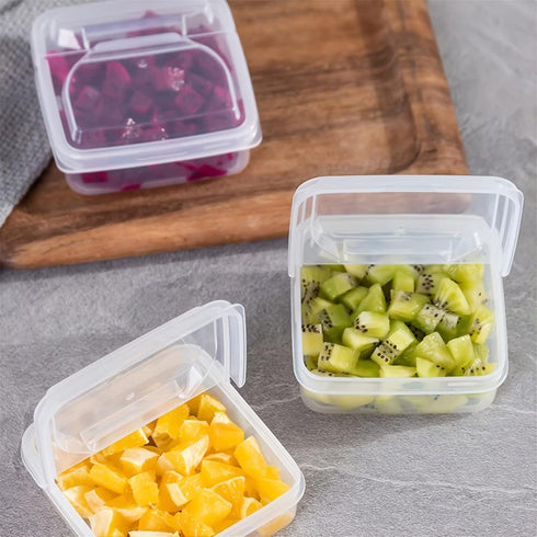 2 Pack Sliced Cheese Container for Fridge, Clear Plastic Butter Block Cheese Slice Storage Box with Flip Lid