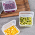 2 Pack Sliced Cheese Container for Fridge, Clear Plastic Butter Block Cheese Slice Storage Box with Flip Lid