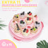 Ohuhu Cake Carrier, BPA-Free Storage Container, Portable Round Cake Stand with Lid and 2 Handles for 10 inch Cake