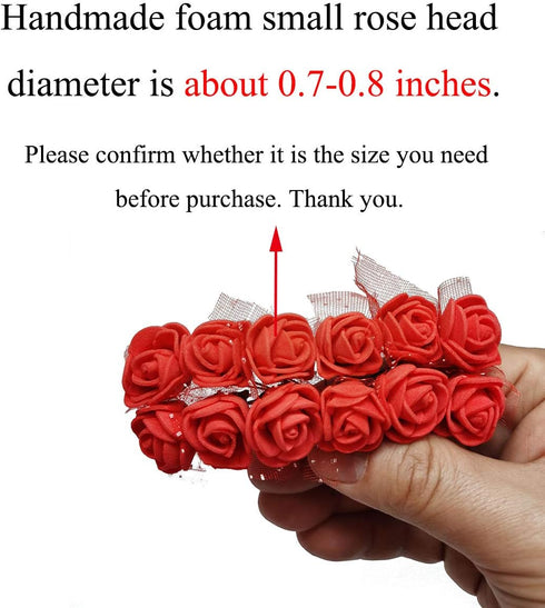 Mini Fake Rose Flower Heads - 144pcs Mini Artificial Roses for DIY Wedding Flowers Accessories, Purple
