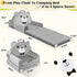 Cozy Kids Sofa Bed with Removable Washable Cover & Magic-Tape Backrest Foldable Toddler Chair, Crystal Velvet Furniture
