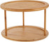Lipper International 8302 Bamboo Wood 2-Tier Kitchen Turntable; 10"