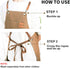 Chef Apron, Cotton Canvas Cross Back Apron with Large Pockets for Men and Women, Adjustable Strap