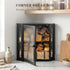 Countertops, Extra Large Corner Bread Box - Bamboo Bread Box for Kitchen Large Capacity Kitchen Bread Storage