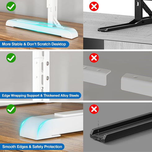 HOLMAXD 19-75 Inch 110 lbs, 800X600mm, Universal TV Stand for LCD LED TVs, Height Adjustable TV Legs Replacement Hold