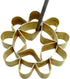Dok Jok Brass Mold Thai Dessert Maker, Medium Rosette Lotus Flower Cookie Mold with Handle, 3.14 Inch Diameter