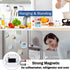 2 Pack Digital Kitchen Timer for Cooking, Big Digits Loud Alarm, Magnetic Backing Stand for Baking, White