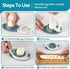 Piunaoa Egg Slicer & Dicer for Hard Boiled Eggs - Heavy Duty Cutter Dicer with Stainless Steel Wire, Cuts Strawberries