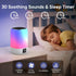 Dimmable 8 10-15 Night Light Bluetooth Speaker Alarm Clock, Sound Machine with White Noise, Touch Bedside Lamp
