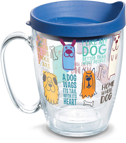 Tervis Dog Sayings Double Walled Insulated Tumbler - Made in USA Travel Cup Keeps Drinks Cold & Hot, 16oz
