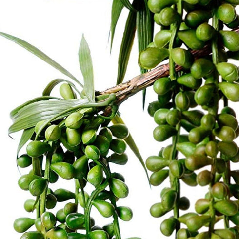 FLIPPED 3 Pack Artificial Plant, Succulent Plants Hanging String Pearls, Fake Lover Tears Plants