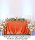 ShinyBeauty 60x102-Inch Orange Sequin Rectangular Tablecloth for Party Cake Dessert Table