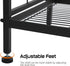 GIOTORENT 6-Wire Metal Storage Shelf, Pantry Rack for Laundry, Kitchen, Bathroom Organizer - Black