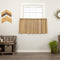 VHC Brands Primitive Farmhouse Kitchen Window Curtains - Tobacco Cloth Fringed Tier Pair, Set 24x36, Khaki Tan