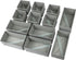 Set of 12 Drawer Organizer, Fabric Closet Organizer and Storage Baskets for Clothing, Sock, Ties, Gray