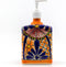 Talavera Ceramic Soap & Lotion Dispenser, Hand-Painted Mexican Pottery, Unique Multicolor Design