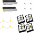 Extractor Roller Side Brushes & Hepa Filters Kit for iRobot Roomba 800 900 Series, Vacuum Replacement Parts