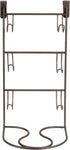 Spectrum Diversified myBella 4-Tier Over-The-Cabinet Station with Blow Dryer Holder, Bronze Hair Tool Storage Hooks