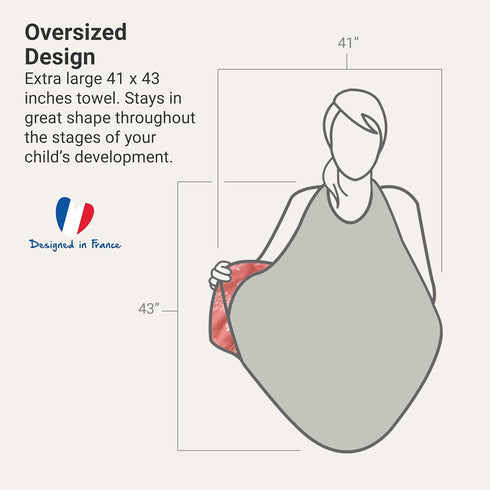 Cozy BabyToLove Extra Large Smart Baby Towel | Rayon Hooded Towel for Toddlers | Absorbent Design for Dry Parents |