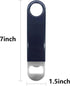 3 Pack Bottle Openers - Stainless Steel Flat Beer Bottle Openers, 7 Inches, Exquisite Packaging, Red, Black, Blue