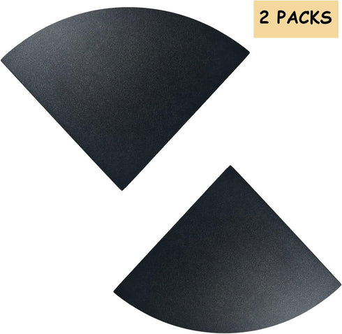 SISHHOME 8 Inch Set 2,for 90 Floating Corner Shelf Black of Degree Room Corner Wall Mounted Storage Display Shelves