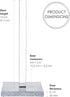 Elavain 12.5 Elegant Acrylic Paper Towel Holder Stand & Standing Toilet Paper Holder | Silver Base & Clear Stem | Great