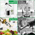 4 Pack 17oz/500 ml Set SINYWAY Oil Dispenser Bottle, Glass Olive Oil Dispenser Bottle with Shelf, Oil and Vinegar