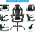 Meet perfect Office Chair PU Leather Desk Gaming Chair, High Back Racing Height Adjustable Computer Chair with Back