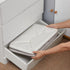 DULLEMELO Large Fabric Storage Basket, Collapsible Storage Container Box with Handles for Organization, Cream