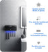 3M 5 Bloom Toothbrush Sanitizer and Holder for Bathroom Walls, Strong Adhesive, Time Display, Long-Lasting Charge