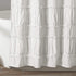 Lush Decor White Nova Ruffle Shower Curtain - 72" x 72"