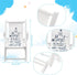 Meching 4 PCS Beach Miniature Furniture Decoration, Mini Wooden Folding Beach Chair Sunbath Chair Longue Deck