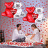 KatchOn Huge 'I Love You' Teddy Bear Balloons, 40x30 Inch Pack of 2, Red, Romantic-Themed for Valentine's Day