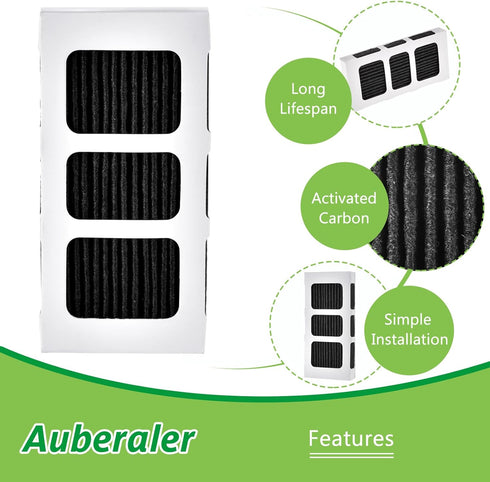 6Pack Paultra2 Refrigerator Air Filter, Compatible with Frigidaire Pureair Ultra 2, Electrolux 242047805