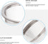 Luxshiny 8Pcs Stainless Steel Tea Strainer Insert, Metal Mesh Infuser for Loose Tea Leaves, Replacement for Teapot