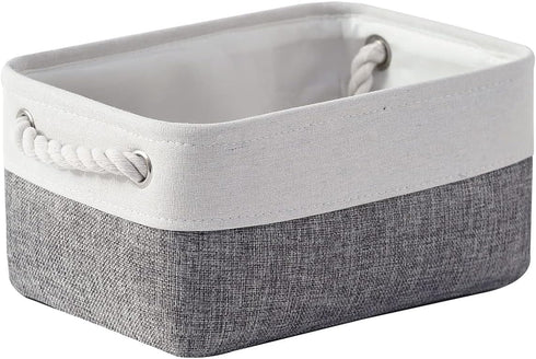 TheWarmHome Fabric Storage Basket for Shelves - 12x8x5.2 inch, 1 Pack Collapsible Storage Cubes for Closet Organizer